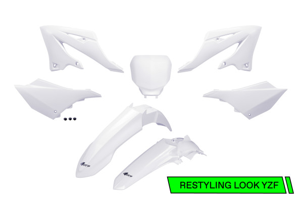 Plastic Kit white for Yamaha YZ 125 (2022-26) - YZ 250 (2022-26) - YZ 125 X (2022-26) - YZ 250 X (2022-26)